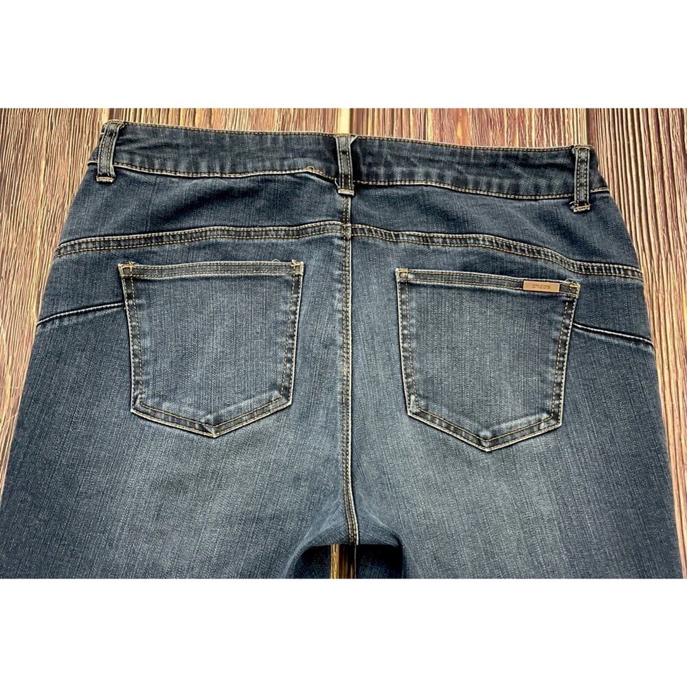 Chicos Jeans Womens 1 US 8 Blue Denim Straight Leg So Lifting So Slimming